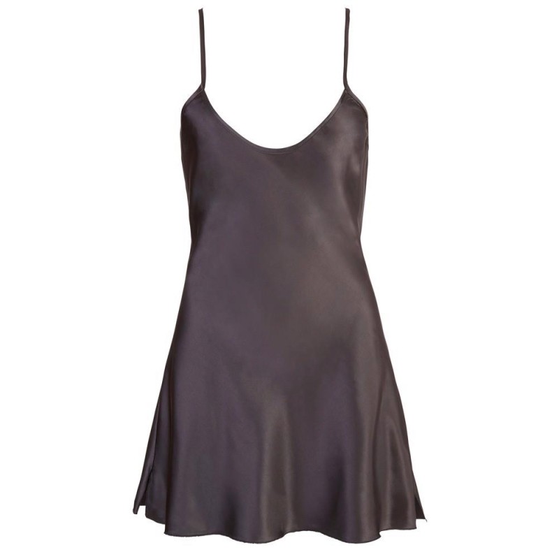 Satin Chemise Black XL